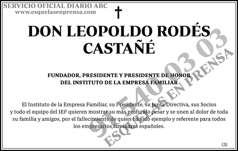 Leopoldo Rodés Castañé